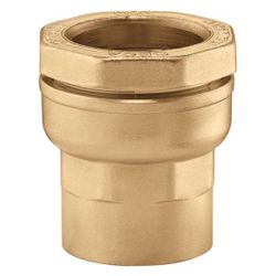 Knelovergangsstuk, messing, 20mm  x 1/2" F, (drink)water, Caleffi Deca 860